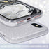 MILPROX Glitter Case Compatible for iPhone Xs, Shiny Sparkle Bling, 3 Layer Hybrid Protective Soft Phone Case Compatible for iPhone X...