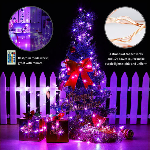 33 Feet Wire Led Fairy String Lights Halloween Christmas Gift for Mother Grandma Daughter 100 LED Micro Mini Twinkle Starry Lights for Tree Bedroo...