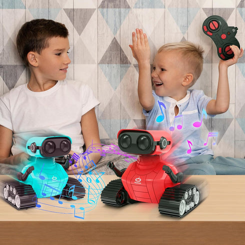 Robot Toys Remote Control Robot Toy Rechargeable Emo Robot with Auto-Demonstration Kids Robot RC Robot for Kids Smart Robot Gift for Children Age ...