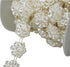 AEAOA 5 Yards 4/5" Ivory Flower Pearl Rhinestone Chain Sew On Trims Wedding Dress Decoration (LZ95)...