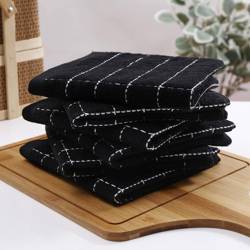 Homaxy 100% Cotton Terry Kitchen Dish Cloths, Ultra Soft and Absorbent Dish Towels for Kitchen, Suitable for Drying and Washing Dishes, 6 Pack, 12...