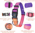 Reflective Dog Collar and Leash Set, Purple Martingale Dog Collar and Leash for Medium Dogs, Adjustable Durable Nylon Pet Collars with Leashes for...