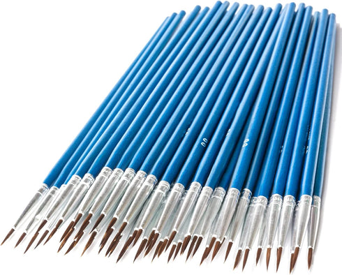 Fine Tip Paint Brushes,BWLKY 60Pcs Miniature Paint Brushes Fine Detail 00 Paint Brush Tiny Painting Brushes for Acrylic Oil Watercolor, Face Nail ...