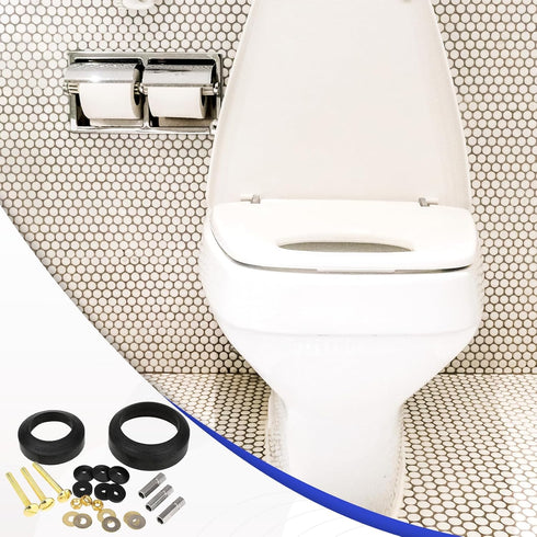 Universal Toilet Tank to Bowl Repair Kit Toilet Tank to Bowl Bolt & Gasket Hardware Kit for 2-Piece Toilet Seal American Standard Toilet Parts Toi...