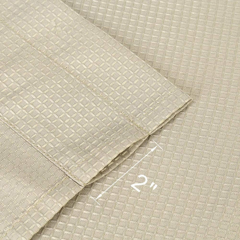 Tier Curtains,Waffle Woven Textured Short Curtains for Bathroom Waterproof Window Covering for Kitchen - 30" x 36", Plaza Taupe, Set of 2...