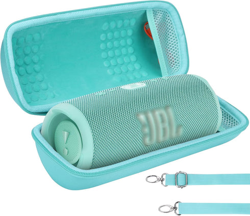 Hard Case Compatible with JBL Charge 5 Charge 4 Waterproof Bluetooth Speaker (Teal Case)...