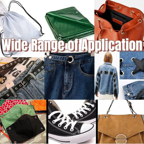 Eyelet Grommet Set for Leather Craft Clothes Sewing Accessories with Setting Tools and Storage Box for Fabric Tarps Curtains(5mmx220pcs)...