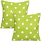 Poise3EHome Outdoor Throw Pillow Covers Set of 2 Waterproof Decorative Pillow Covers for Living Room, Couch, Patio, Spring, 18X18 Inches, Green Po...