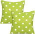 Poise3EHome Outdoor Throw Pillow Covers Set of 2 Waterproof Decorative Pillow Covers for Living Room, Couch, Patio, Spring, 18X18 Inches, Green Po...