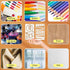 36 Pieces Journal Stencils for Bullet Dot Journals Supplies, 4 x 7 Inch Journal Stencils Templates Set, Planner Stencils for DIY Drawing Templates...