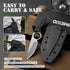 Omesio Small Fixed Blade Knife, Tactical Hunting Camping Survival Knife with Kydex Sheath, Full Tang Stainless Steel 2.68-Inch Drop Point Blade G1...