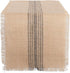 DII Jute Burlap Collection Kitchen Tabletop, Table Runner, 14x72, Middle Stripe Gray...