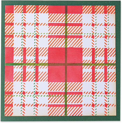 Sizzix Layered Reusable Crafts 4PK Tartan | 664933 | Chapter 4 2022 Stencils, Mulitcolour...