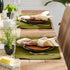 DII Basic Everyday Ribbed Tabletop 100% Cotton, Placemat Set, 13x19, Sage, 6 Piece...