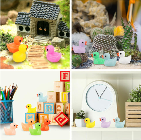 240 Pcs Mini Ducks Tiny Duck Figurines Bulk for Garden Micro Landscape, Mini Resin Ducks for Dollhouse Aquarium Potted Ornament Charms Party Toys ...