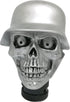Gear Shift Knob Skull Head Hat Style Automatic Shift Knob for 3 Adapter for Car Truck SUV Silver...