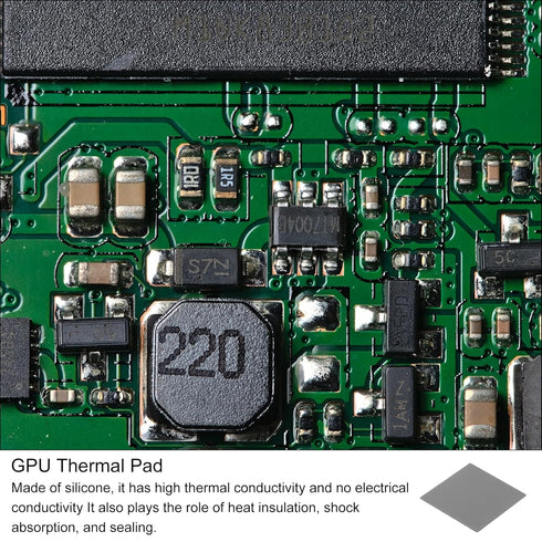 MECCANIXITY Thermal Pad 4.0W/m.K Insulated Heat Resistant High Temperature Resistant Silicone Cooling Pads 40x40x1mm for Laptop Computer Radiator,...