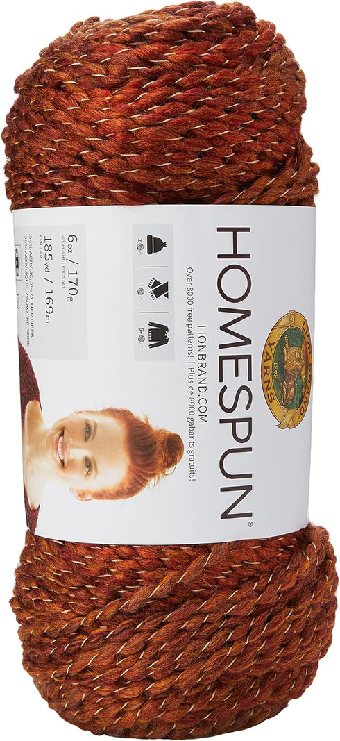 Lion Brand Homespun Yarn Wildfire (408)......