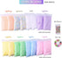 Slime Foam Beads Floam Balls – 18 Pack Pastel Microfoam Beads Kit 0.1-0.14 inch (90,000 Pcs) Micro Colors Rainbow Fruit Beads Craft Add ins Homema...