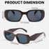 Yogo Vision Trendy Small Rectangle Sunglasses for Mens and Women Retro Fashion Sunnies...