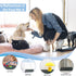 Dog Cat Pet Food Mat for Floor Dog Feeding Bowl Mat for Food and Water Raised Edges Dog Cat Mat for Food and Water Prevent Spill on Floor Waterpro...