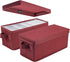 CD Storage Boxes - Pack of 2 CD Case Storage- 13.2" x 5.9" x 5.3", Container holds 30 CDs in full jewel cases, 60 CDs in slim cases, and 165 discs...