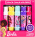 Sunny Days Entertainment Barbie Jumbo Chalk Holders | 5 Chalk Sticks with Holders for Kids | Barbie Outdoor Toys...
