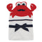 Hudson Baby Unisex Baby Cotton Animal Face Hooded Towel, Mr Crab, One Size...