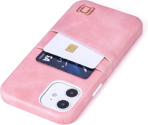 Dockem Wallet Case for iPhone 12 & iPhone 12 Pro: Built-in Metal Plate for Magnetic Mounting & 2 Credit Card Holders: 6.1" Exec M2, Smooth Synthet...