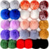 BQTQ 26 Pieces Faux Fur Pom Poms DIY Fluffy Faux Fur Pom Pom with Elastic Buckle for Bag Accessories Gloves Scarf Key Ring (13 Colours)...