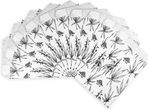 888 Display USA, Inc 20 bags of our White, 4" x 6" Exotic Plant Print Flat Paper Bags, for Treats, Storefronts, Promotional Giveaways, Cookies, Br...