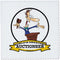 3dRose qs_102936_3 Funny Worlds Greatest Auctioneer Occupation Job Cartoon-Quilt Square, 8 by 8-Inch...