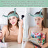 Face Wash Headband, Palm and Snail Spa Hair Bands Makeup Headbands Women Cartoon Cute Coral Fleece Elastic Headband Creative Hair Accessories for ...