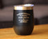Congratulations on Pursuing Your Dream - 12oz Stainless Steel Wine Tumbler with Sliding Lid - Cute Funny Boss of Coworker Leaving Gift - Black...