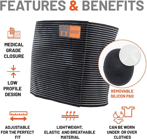 Everyday Medical Plus Size Umbilical Hernia Support Belt I Pain and Discomfort Relief from Umbilical, Navel, Ventral and Incisional Hernias I Hern...
