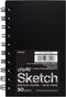 UCreate Mini Poly Cover Sketch, Heavyweight, 5.5" x 3.5", 50 Sheets, 6 Books, 6 Count...
