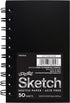 UCreate Mini Poly Cover Sketch, Heavyweight, 5.5" x 3.5", 50 Sheets, 6 Books, 6 Count...