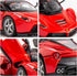 BDTCTK Compatible for 1:32 Ferrari Car Model Pull Back Car with Sound and Light for Kids Boy Girl, Metal Body Door Opened Red...