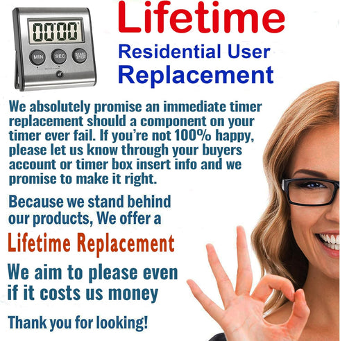 Elegant Digital Kitchen Timer, Stainless Steel Model eT-78, Displays 0-99 Min. or 0-99 Hr., Super Strong Magnet, Volume Switch for Mute/Soft/Loud ...