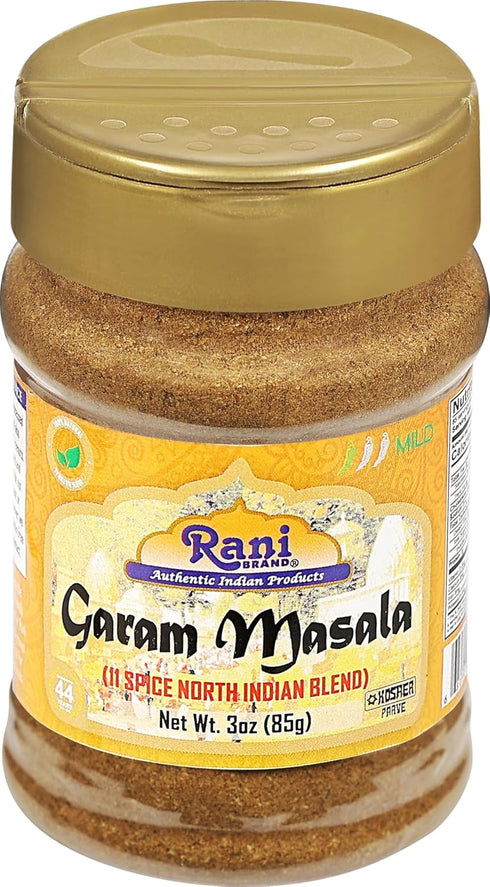 Rani Garam Masala Indian 11-Spice Blend 3oz (85g) PET Jar ~ All Natural, Salt-Free | Vegan | No Colors | Gluten Friendly | NON-GMO | Kosher | Indi...