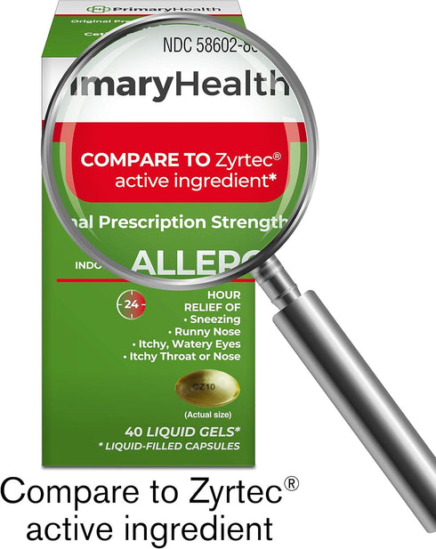 Cetirizine Hcl, 10mg Softgel, 40 Count, 40 Count...