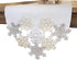 Elrene Home Fashions Ornate Snowflake Elegant Cutwork Winter Holiday Christmas Fabric Woven Metallic Lurex, 13"x70" (Table Runner), Multi...