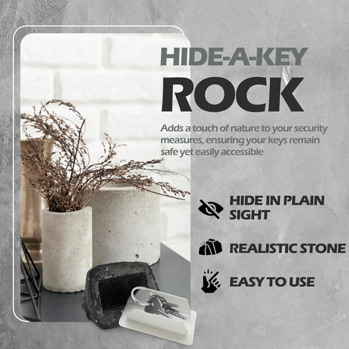 Ultimate Concealed Key Stone Rock - Authentic Appearance, Unmatched Durability, and Secure Practicality for Outdoor Use and Emergencies - Hide a K...