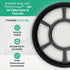 Think Crucial Replacement Vacuum Filters Compatible with Black & Decker Part # BDASV102 & Models Air Swivel Pre Filter Part, Fits Vacuum Cleaner -...