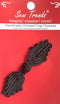 Chinese Frogs Button Closures Hook & Eye Fastener - Sewing Quilting Renaissance Dance Hawaiian Bridal Costumes Outfit Drapery Home Decor- Black-Cu...