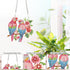 Animal Parrot 5D Diamond Art Painting Kits Hanging Pendants Wall Art Point Drill Crystal Diamond Art Window Pendants for Adults Home Garden Wall D...