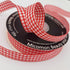 Red and White 100% Polyester Gingham Ribbon 25 Yards Each Roll (5/8", red)...