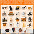 24 Pieces Halloween Refrigerator Magnets Pumpkin Ghost Magnets Halloween Decorative Car Fridge Magnetic Stickers Halloween Magnets Decorations for...