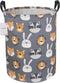 Kids Laundry Basket,Collapsible Fabric Storage Container,Baby Nursery Hamper for Boys,Kids Toys Bucket,Room Decor,Gift Basket(Animal Heads)...