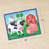 Mudpuppy On the Farm Pouch Puzzle – 12 Pieces, 14” x 11”, Great for Kids Ages 2-4 – Travel-Friendly, Reusable, Zippered Pouch, 1 EA...